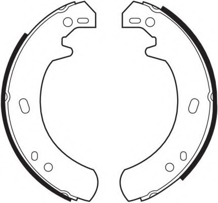 FERODO FSB473 Brake Shoe Set, parking brake